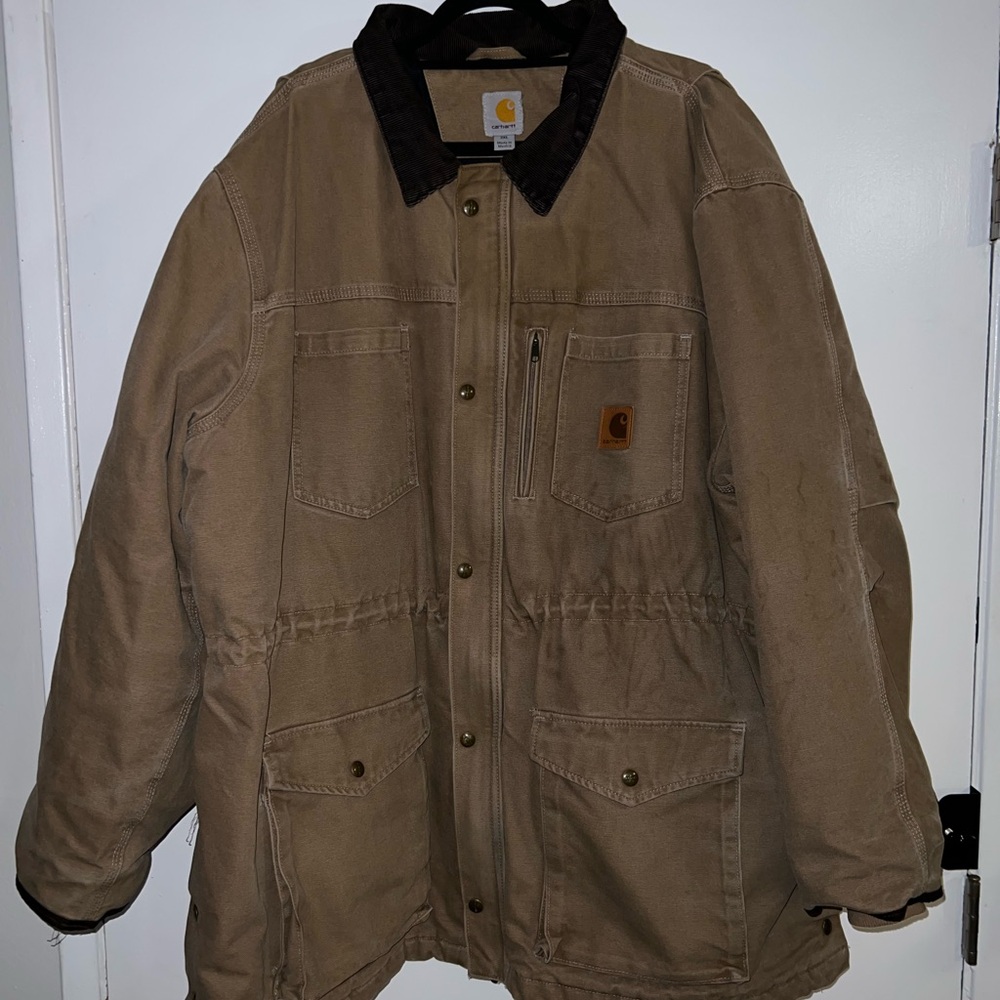 Carhartt 101683 - Canyon Sandstone Coat - Quilt Lined size 3XL Made in Mexico